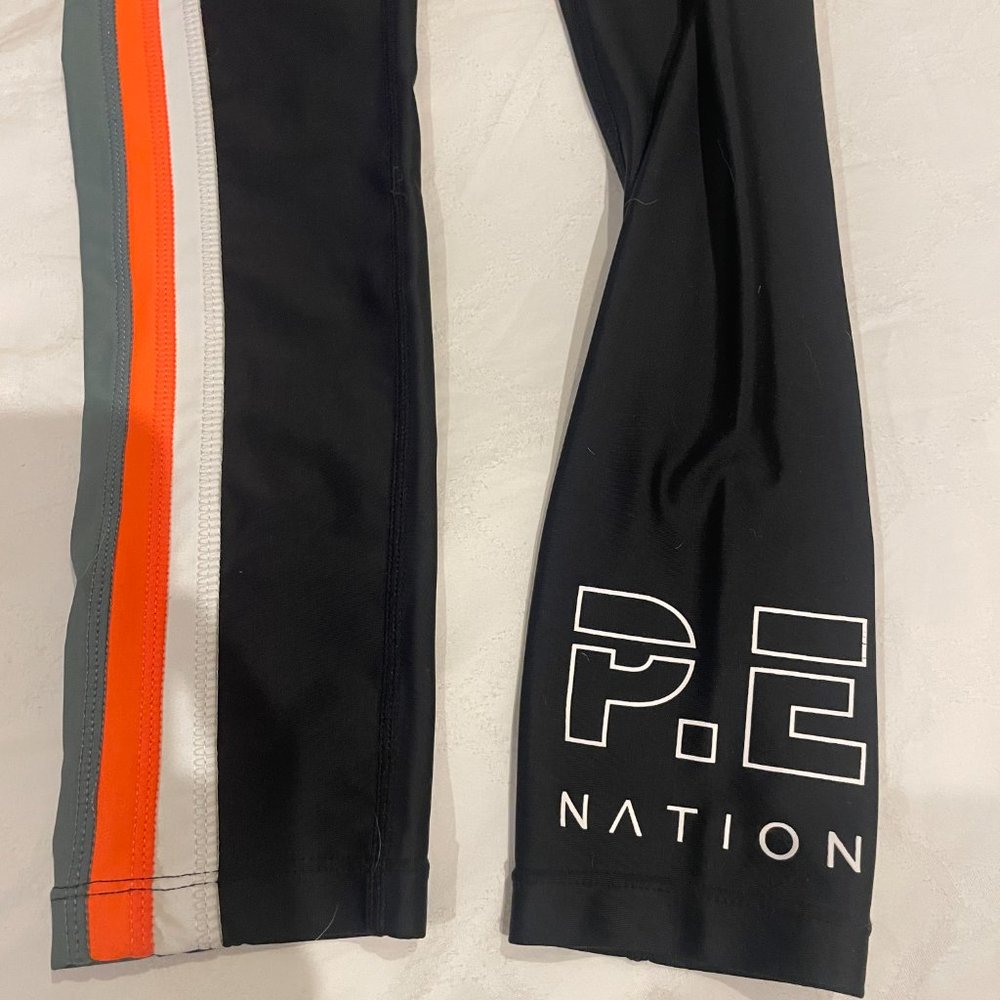 P.E. Nation black leggings with stripe size SMALL